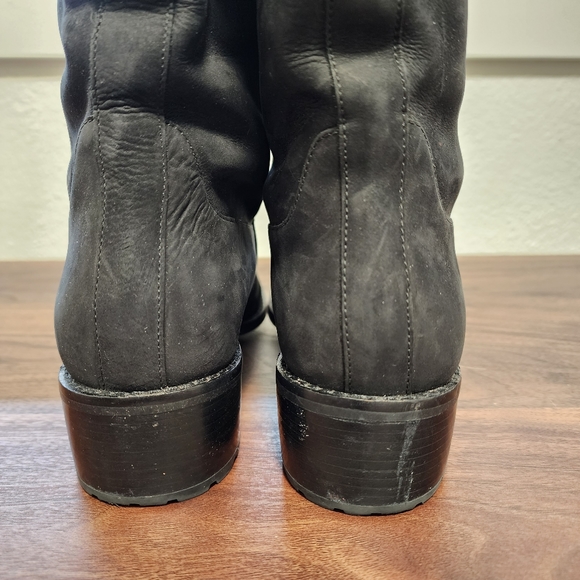 Cole Haan Jessup Moto Black Suede Boots - Picture 5 of 11